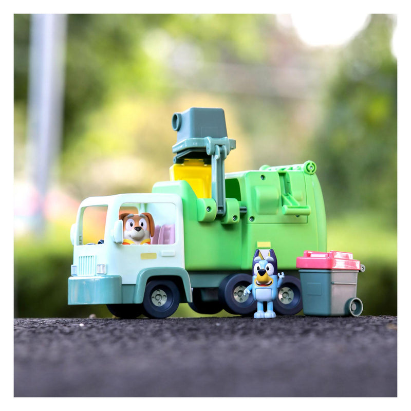 Load image into Gallery viewer, Moose toys bluey vuilniswagen met speelfiguren

