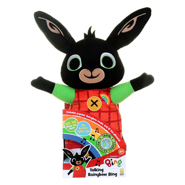 Bing pratende rainbow knuffel