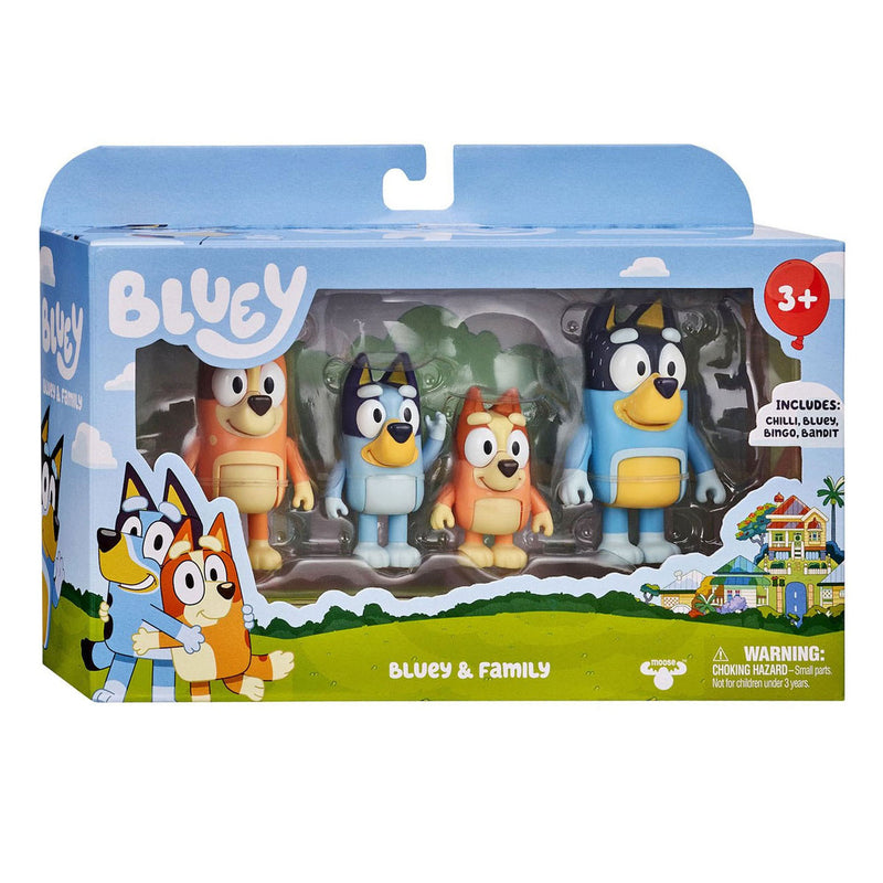 Load image into Gallery viewer, Moose toys bluey familie speelfiguren, 4st.
