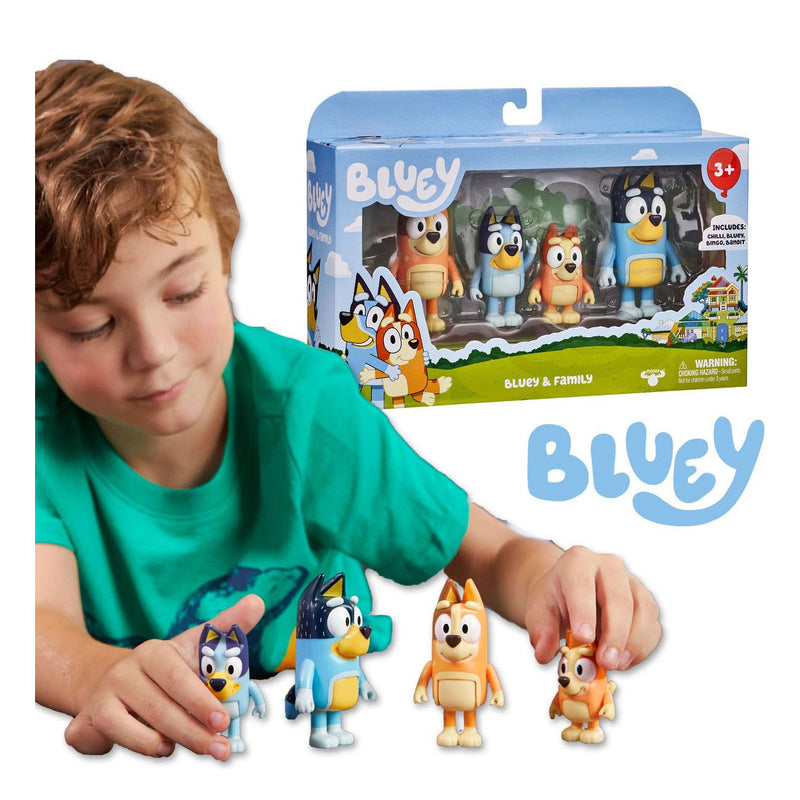 Load image into Gallery viewer, Moose toys bluey familie speelfiguren, 4st.
