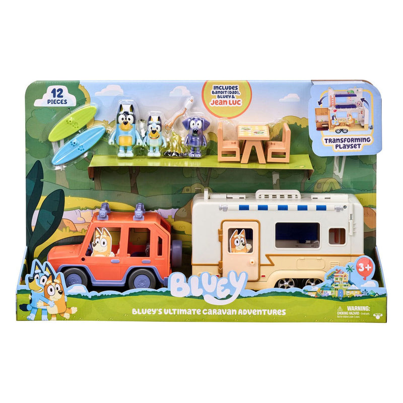 Load image into Gallery viewer, Moose toys bluey 4wd auto en kampeeravonturen deluxe speelset
