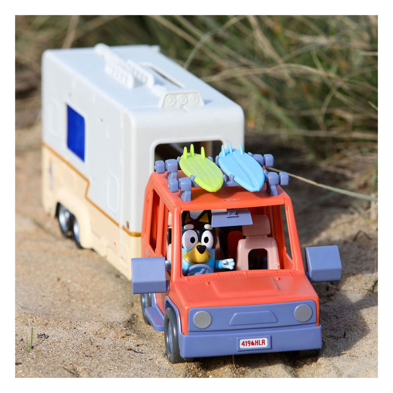 Load image into Gallery viewer, Moose toys bluey 4wd auto en kampeeravonturen deluxe speelset
