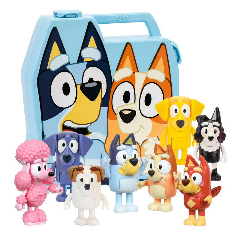 Load image into Gallery viewer, Spectron bluey play go koffer met 8 speelfiguren
