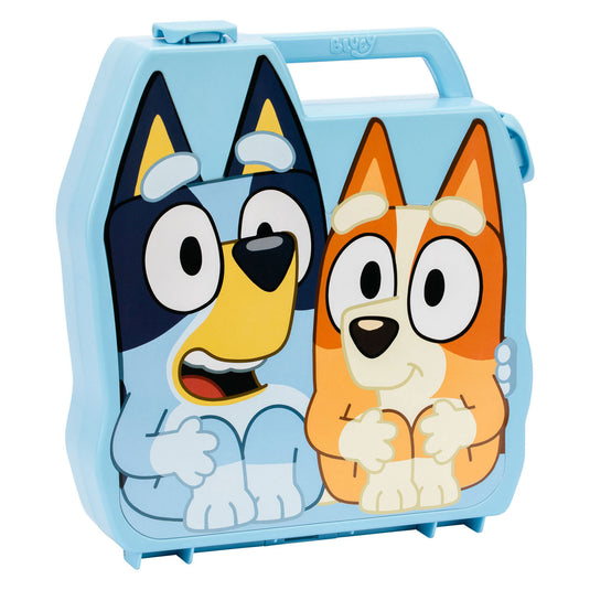 Moose toys bluey play go koffer met 8 speelfiguren