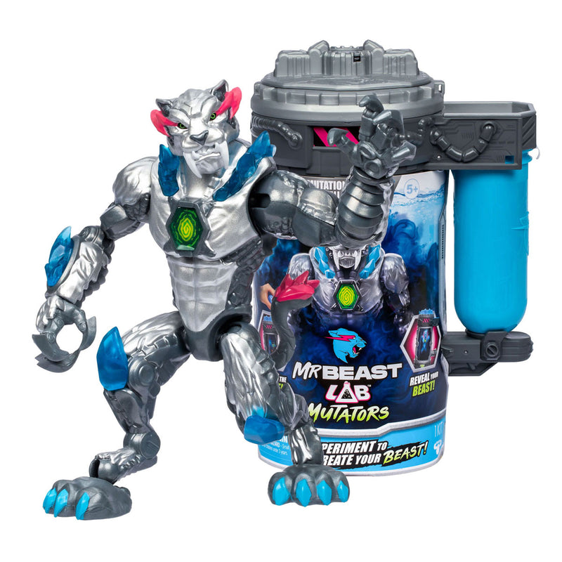 Load image into Gallery viewer, MrBeast Lab Mutator Metallic Panther Actiefiguur
