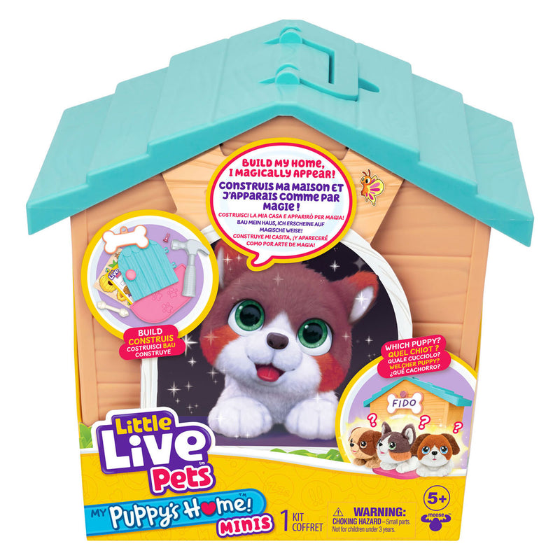 Load image into Gallery viewer, Little live pets verrassingspuppy knuffel in hondenhok
