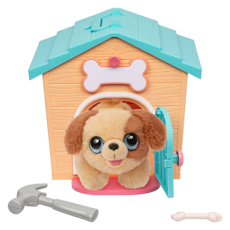 Load image into Gallery viewer, Little live pets verrassingspuppy knuffel in hondenhok
