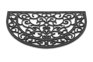 Hq deurmat antiek halfrond rubber 40x60cm