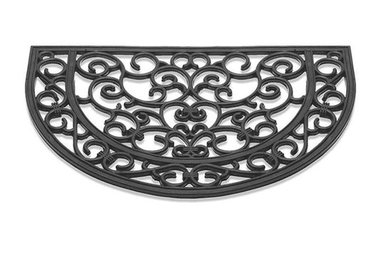 Hq deurmat antiek halfrond rubber 40x60cm