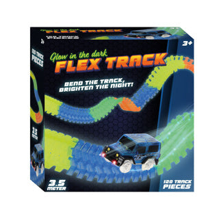 Load image into Gallery viewer, Racebaan glow track 120 delig 3,5 meter | 2 stuks
