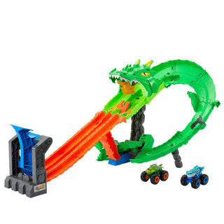 Hot wheels monster track sharks vs dino dragon trackset