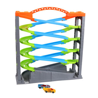 No brand racebaan deluxe met 5 lagen en 2 auto's