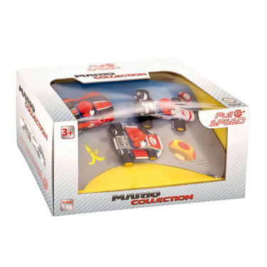 Carrera super mario pull back raceauto's, 3dlg.