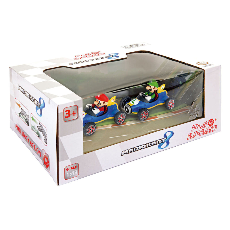 Load image into Gallery viewer, Carrera super mario pull back raceauto's mach 8, 2dlg.
