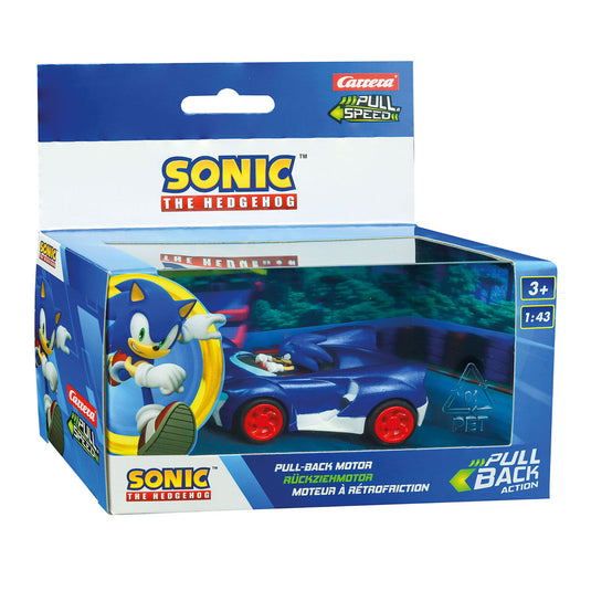 Carrera pull back auto team sonic racing - sonic speed star