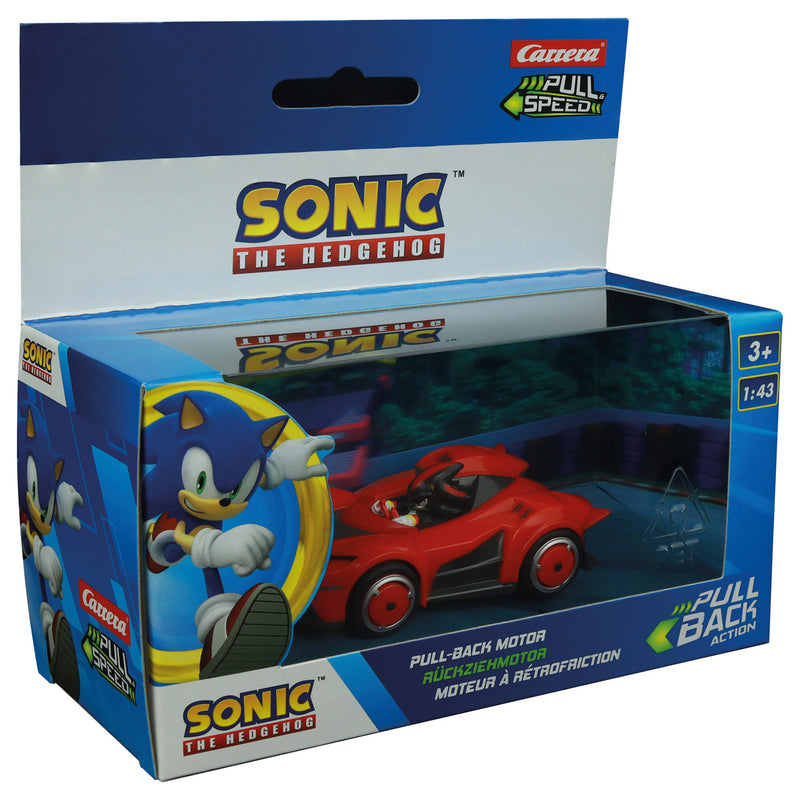 Load image into Gallery viewer, Carrera pull back auto team sonic racing - shadow dark reaper
