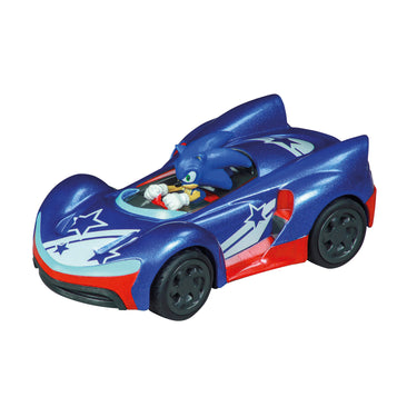 Carrera pull back auto team sonic racing - blauw