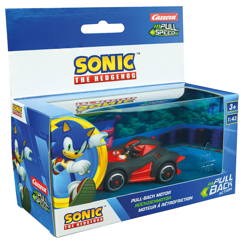 Load image into Gallery viewer, Carrera pull back auto team sonic racing - zwart
