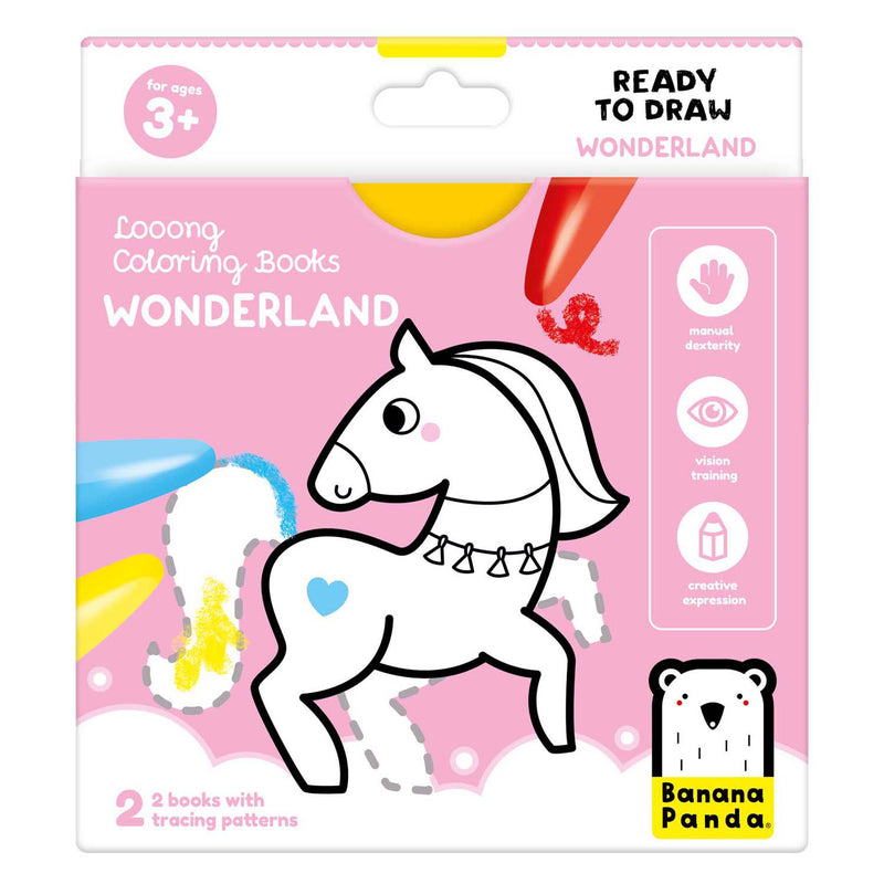 Load image into Gallery viewer, Banana panda - kleurboekje klaar om wonderland te tekenen
