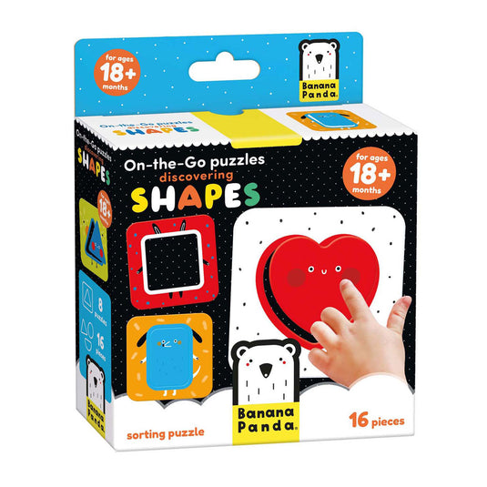 Banana panda - on-the-go puzzel ontdek vormen - 16st.