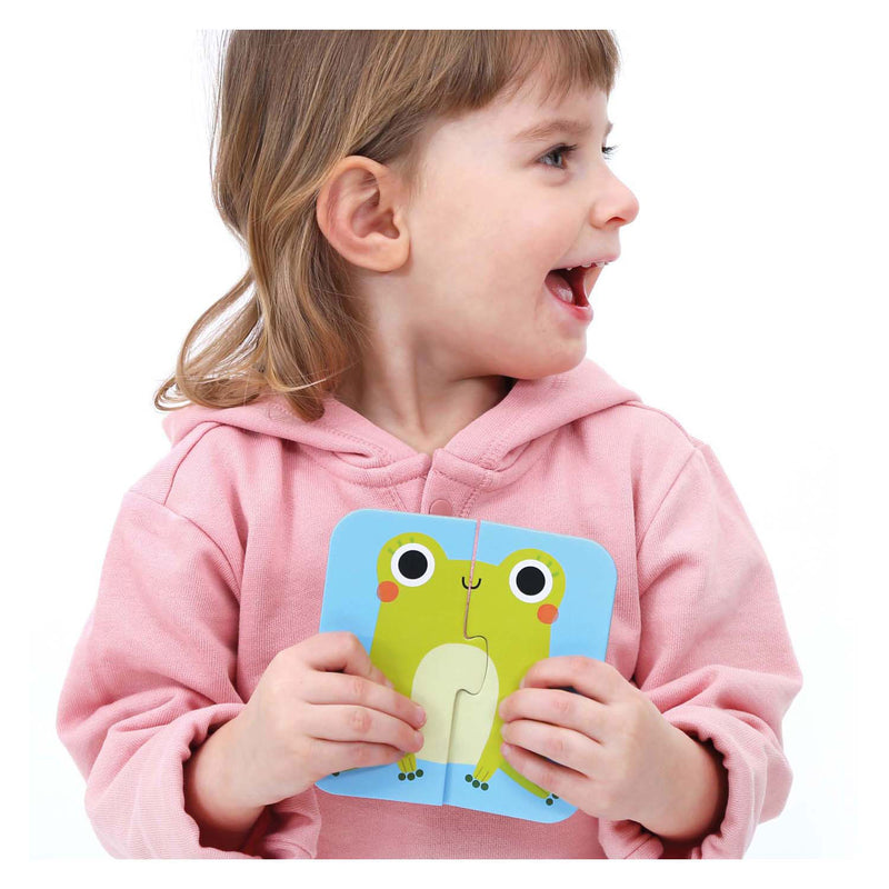 Load image into Gallery viewer, Banana panda on-the-go puzzel halve dieren 18m+
