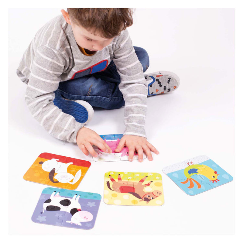 Load image into Gallery viewer, Banana panda - on-the-go puzzel dieren - 16st.
