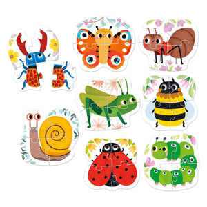 Banana panda - kleine insecten - 8 puzzels