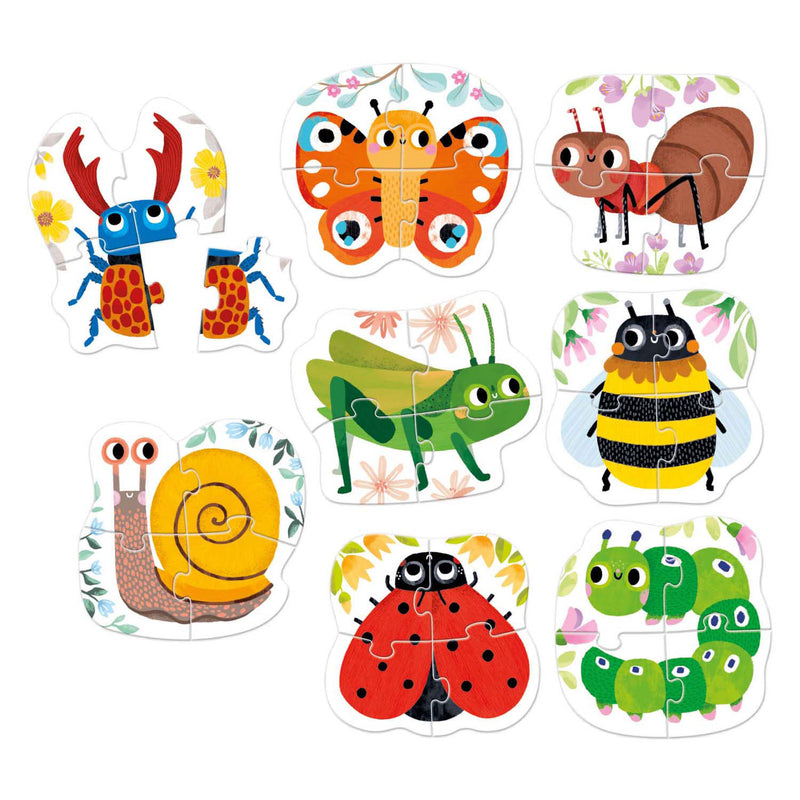 Load image into Gallery viewer, Banana panda - oplopende puzzels kleine diertjes - 33st.
