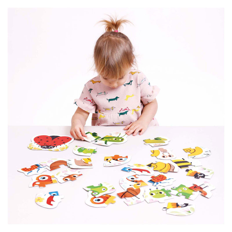 Load image into Gallery viewer, Banana panda stap voor stap kleine diertjes puzzel 2+.
