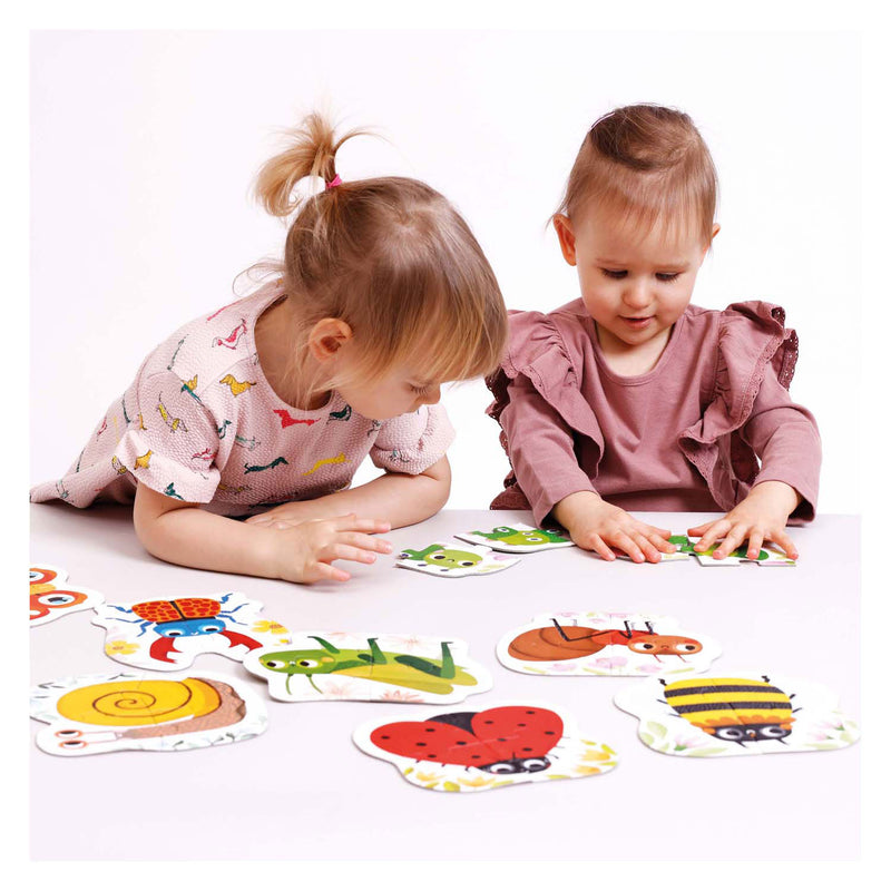 Load image into Gallery viewer, Banana panda - oplopende puzzels kleine diertjes - 33st.
