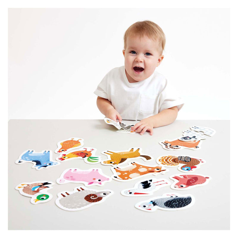 Load image into Gallery viewer, Banana panda - oplopende puzzels boerderijdieren - 33st.
