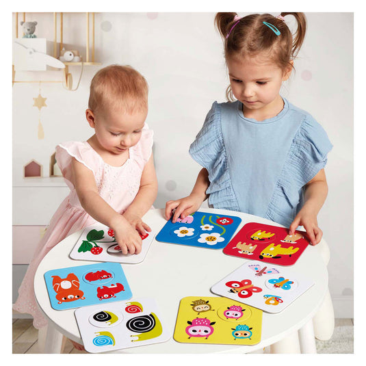 Banana panda - hoog contrast puzzel zoek dezelfde - 8dlg.