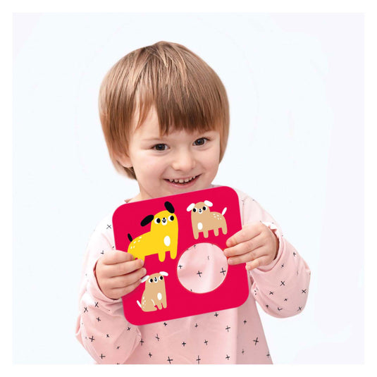 Banana panda - hoog contrast puzzel zoek dezelfde - 8dlg.