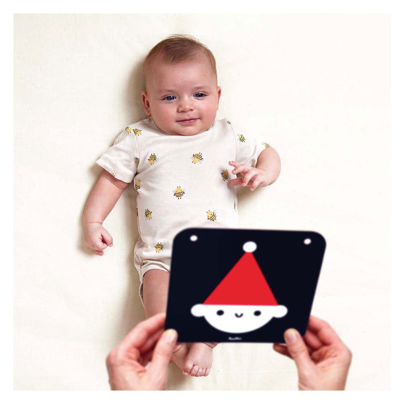 Load image into Gallery viewer, Banana panda - hoog contrast babykaarten 0m+ 3m+ - 24st.
