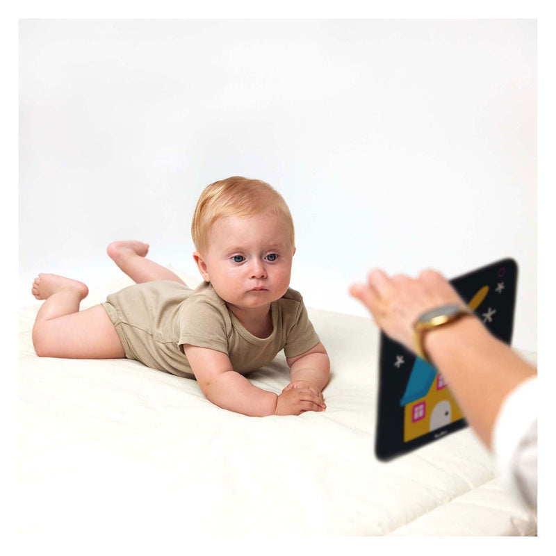 Load image into Gallery viewer, Banana panda - hoog contrast babykaarten 6m+ 9m+ - 24st.
