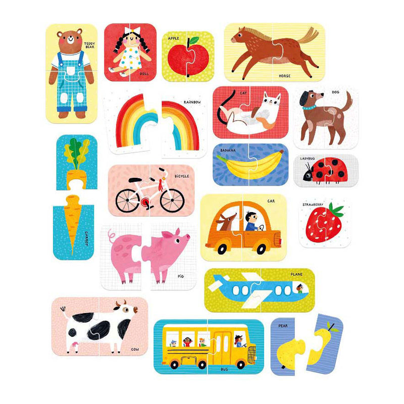Load image into Gallery viewer, Banana panda puzzel speelgoed eerste woordjes 15 maanden+.
