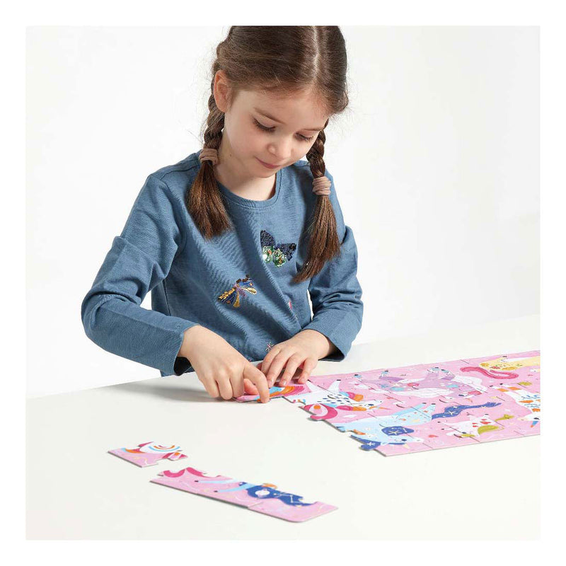 Load image into Gallery viewer, Banana panda - ik hou van eenhoorns puzzel - 60st.
