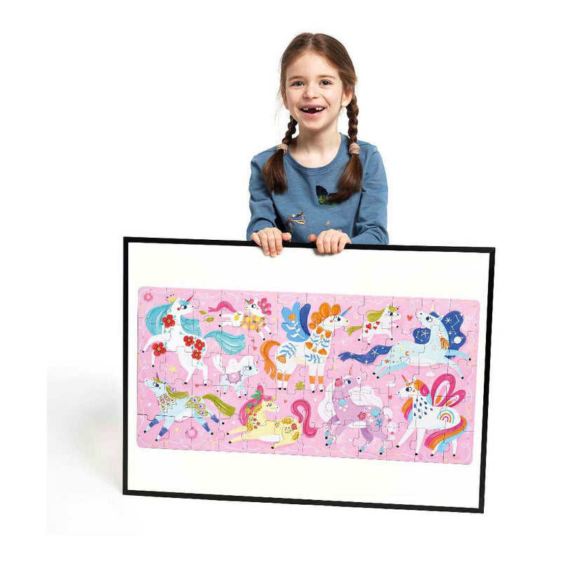 Load image into Gallery viewer, Banana panda - ik hou van eenhoorns puzzel - 60st.
