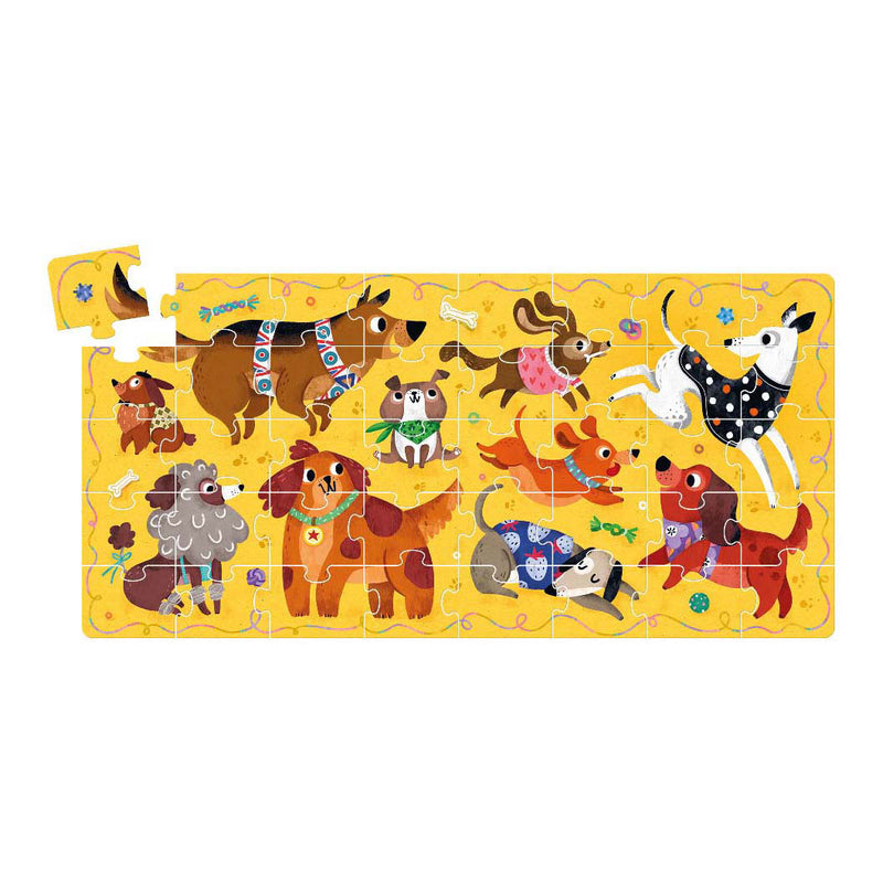 Load image into Gallery viewer, Banana panda - ik hou van honden puzzel - 60st.
