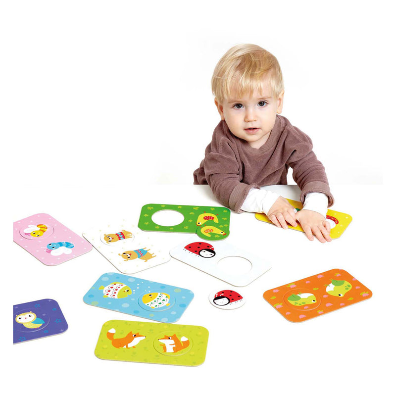 Load image into Gallery viewer, Banana panda - zoek dezelfde vriendjes puzzels - 12st.

