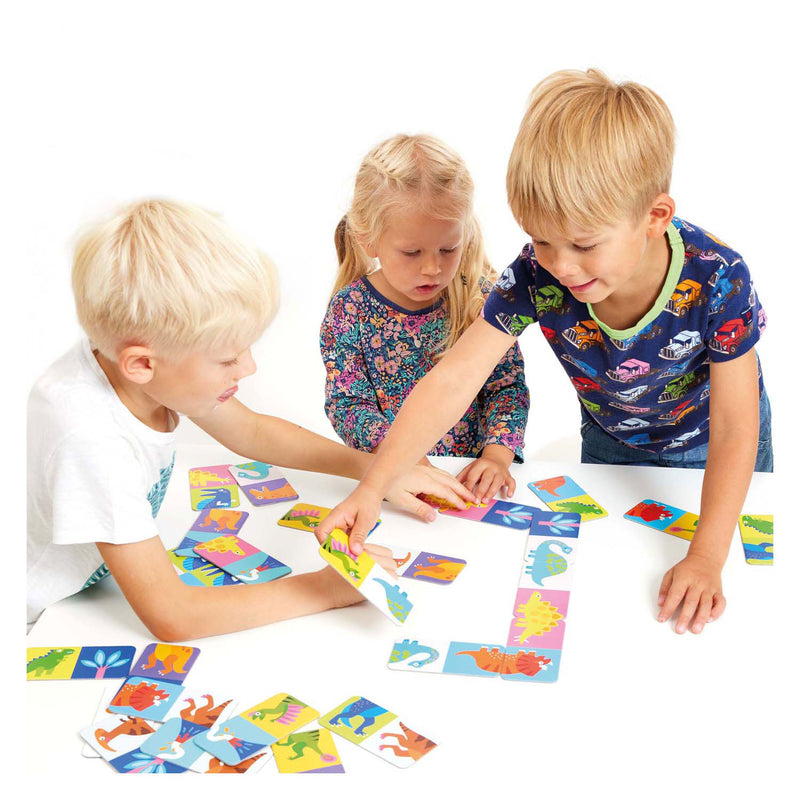 Load image into Gallery viewer, Banana panda laten we dino domino spelen 2+
