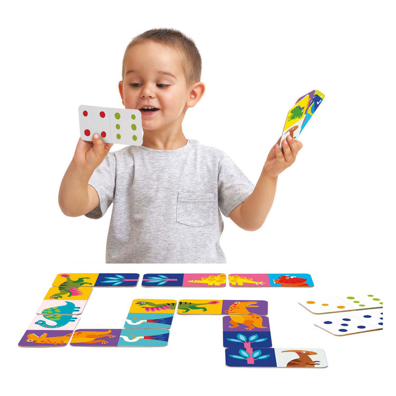 Load image into Gallery viewer, Banana panda laten we dino domino spelen 2+

