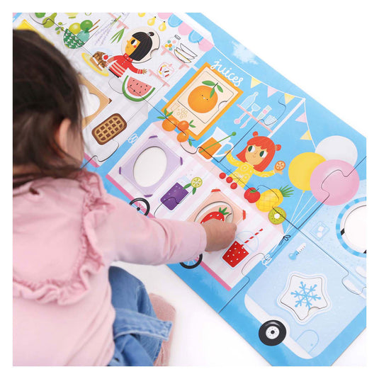 Banana panda - maak de puzzel passend foodtruck - 23st.