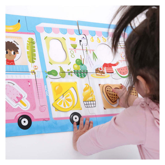 Banana panda - maak de puzzel passend foodtruck - 23st.
