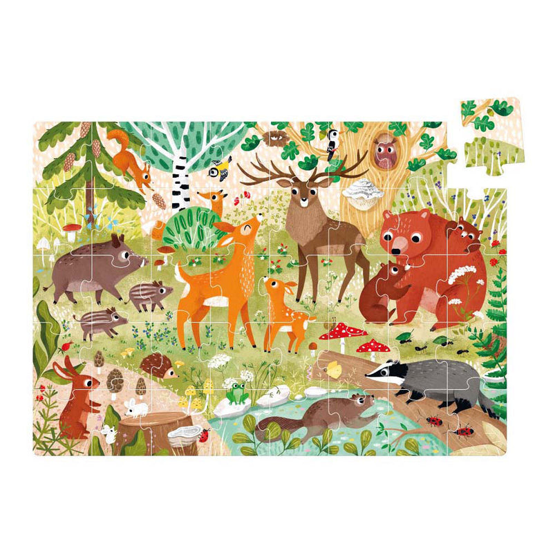 Load image into Gallery viewer, Banana panda - wild jumbo puzzel bosdieren - 40st.

