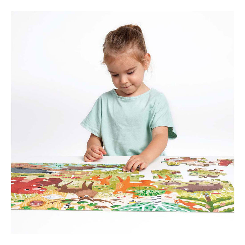 Load image into Gallery viewer, Banana panda - wild jumbo puzzel bosdieren - 40st.
