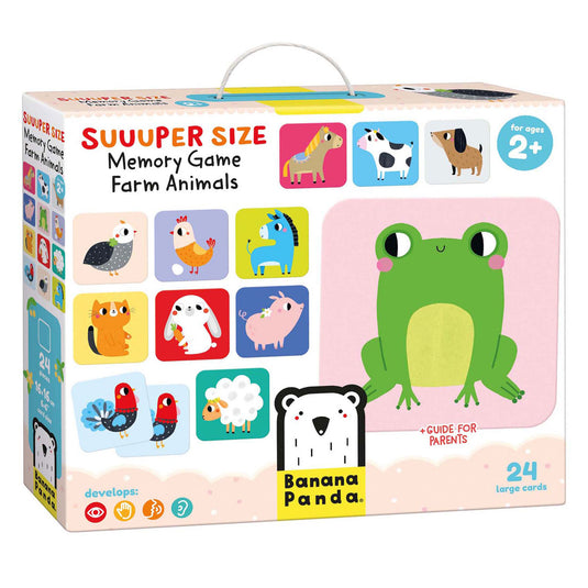 Banana panda - grote memory spel boerderijdieren - 24st. xxl