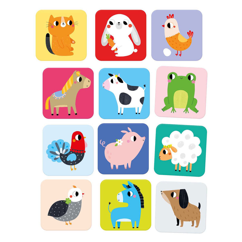 Load image into Gallery viewer, Banana panda - grote memory spel boerderijdieren - 24st. xxl
