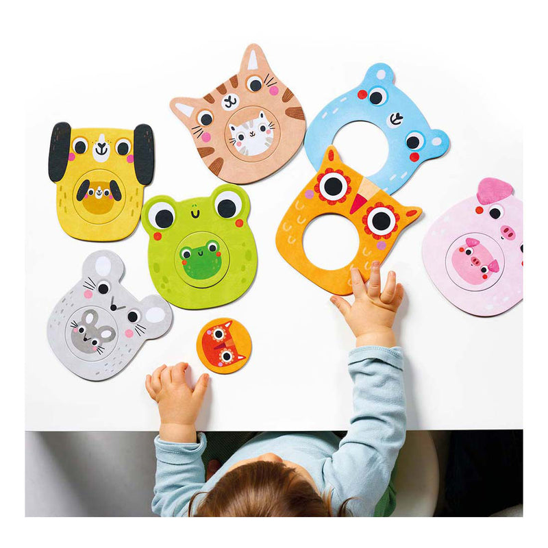 Afbeelding laden in galerijviewer, Banana panda - mijn eerste puzzels - mini me dieren met baby's
