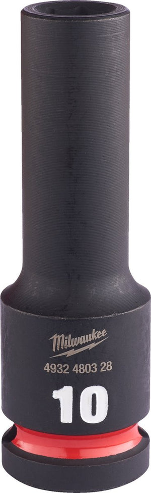 Milwaukee shockwave™ krachtdop 1 2 | lang | 10mm - 4932480328